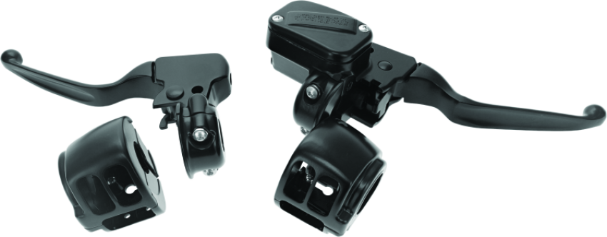 Bikers Choice 601449 15-17 Softail Black Handlebar Control Kit 1/2 Inch Bore Single Disc
