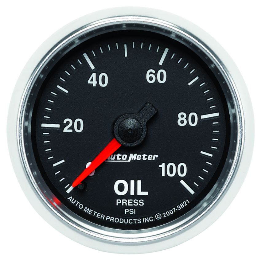 AutoMeter 3821 GAUGE, OIL PRESSURE, 2 1/16