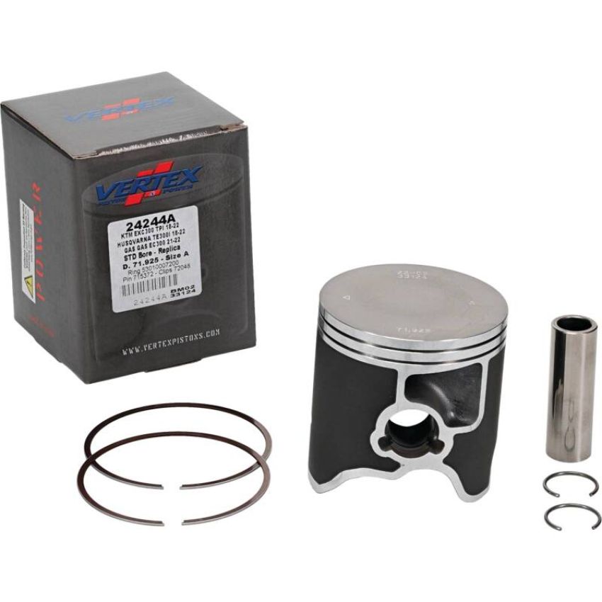 Vertex Pistons 24244A Vertex Piston 2024 KTM 300 EXC 300cc Cast Replica Piston Kit