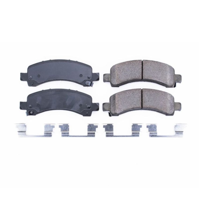 PowerStop 17-974A PowerStop - Z17 Low-Dust Ceramic Brake Pads with Hardware