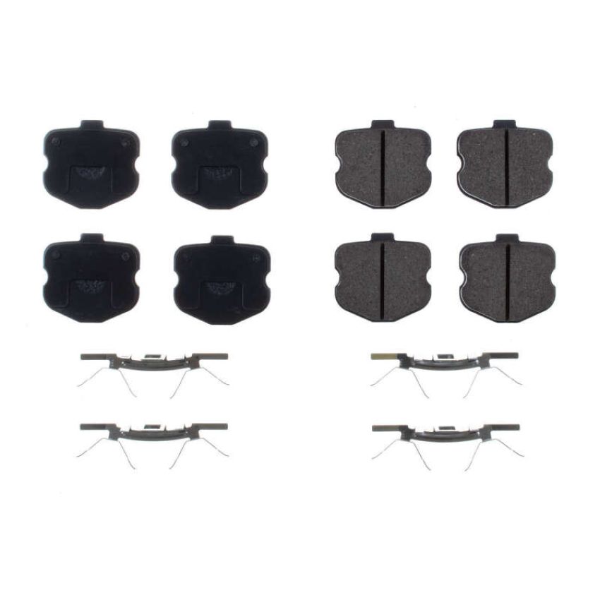 PowerStop 17-1185R PowerStop - Z17 Low-Dust Ceramic Brake Pads with Hardware