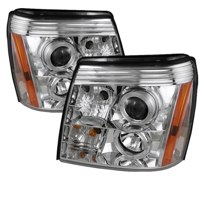 SPYDER 5037930 Projector Headlights - LED Halo - DRL - Chrome