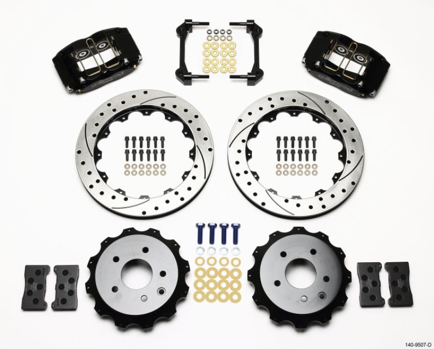 Wilwood 140-9507-D Dynapro Radial Rear Kit 13.00in Drilled Nissan 350Z/Fiti G35