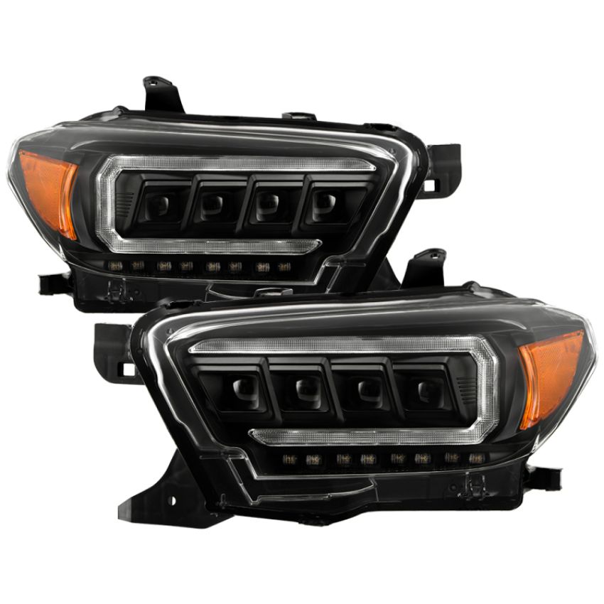 SPYDER 5088376 Multi-Beam High-Power LED Module Equipped Headlights - Black
