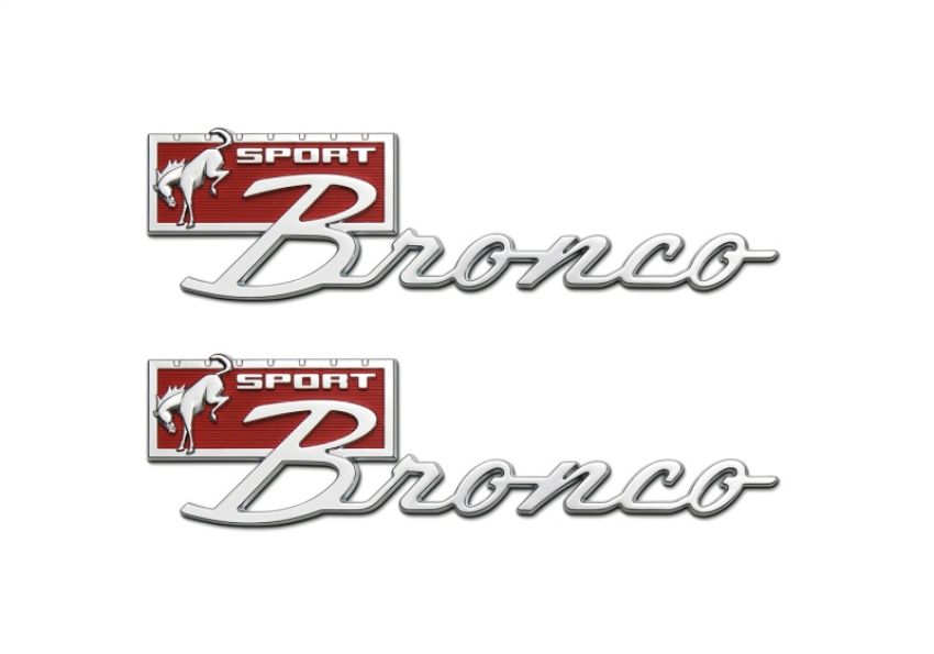 Ford Racing M-1447-BSPRT 2021-2025 Bronco Sport Script Fender Badge Kit