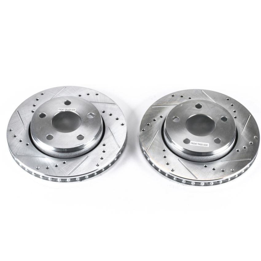 PowerStop AR8780XPR PowerStop Evolution Performance Drilled, Slotted & Plated Brake Rotor Pair
