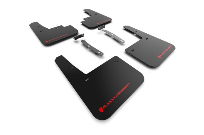 Rally Armor MF83-UR-BLK-RD Black Mud Flap/Red Logo