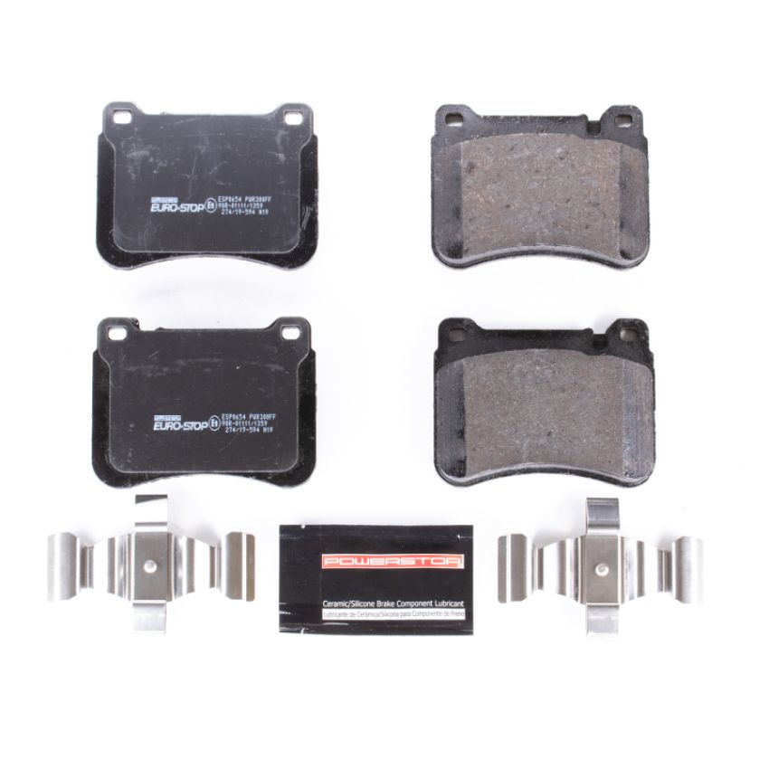 PowerStop ESP0654 EuroStop ECE-R90 Certified Brake Pad Set