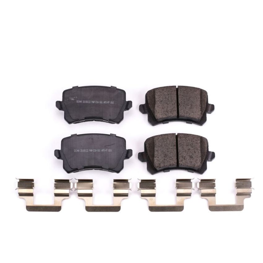 PowerStop 17-1348 PowerStop - Z17 Low-Dust Ceramic Brake Pads with Hardware