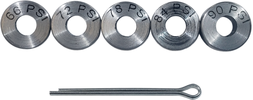 Boundary 89-05 Ford/Mazda BP (All Types) I4 Shim Kit (7/14/21/28/35 PSI) w/Retaining Pin