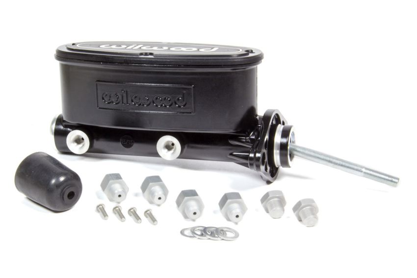 Wilwood 260-13375-BK High Volume Tandem Master Cylinder - 15/16in Bore Black-W/Pushrod