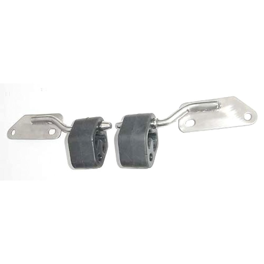 PYPES PERFORMANCE EXHAUST PYPMHV6 Mustang Muffler Hangers Stainless Steel (PR)