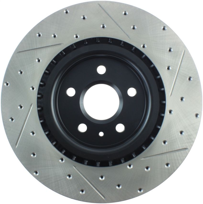 Stoptech 127.62124R Slotted & Drilled Sport Brake Rotor