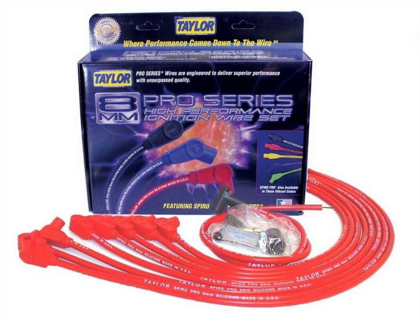 Taylor Cable 76229 SBC 8MM Pro Race Wires- Red