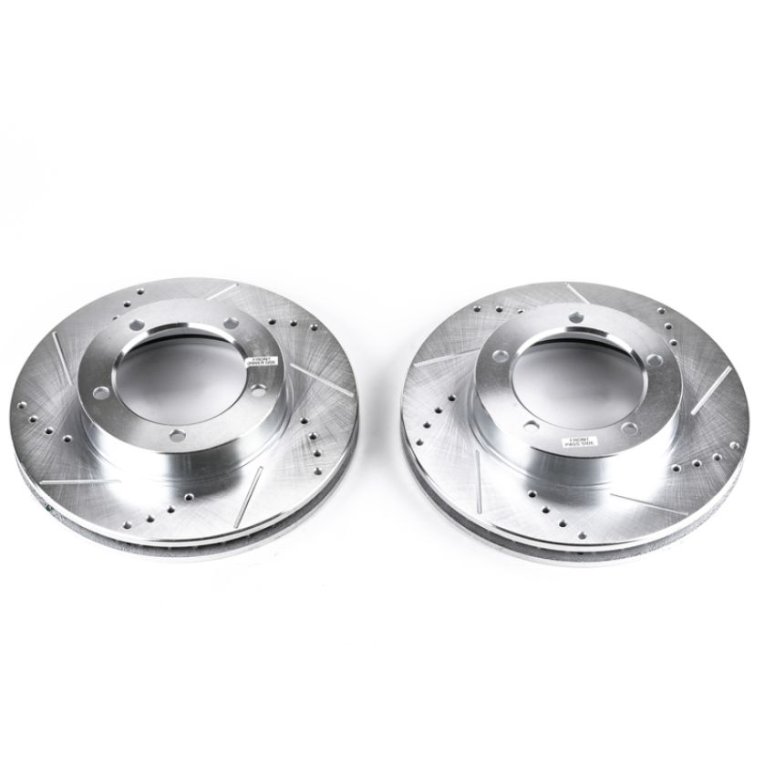 PowerStop JBR735XPR PowerStop Evolution Performance Drilled, Slotted & Plated Brake Rotor Pair