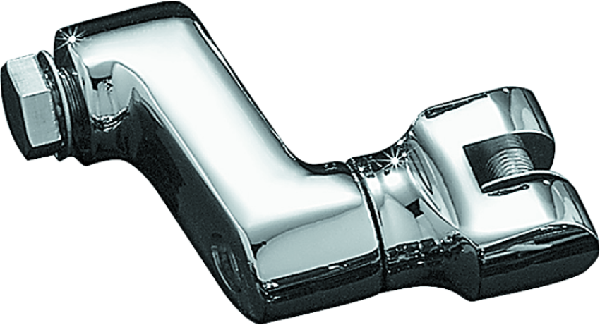 Kuryakyn 7996 Offset Peg Mount With 1/2in-13 Mount Bolts Chrome (Pair)