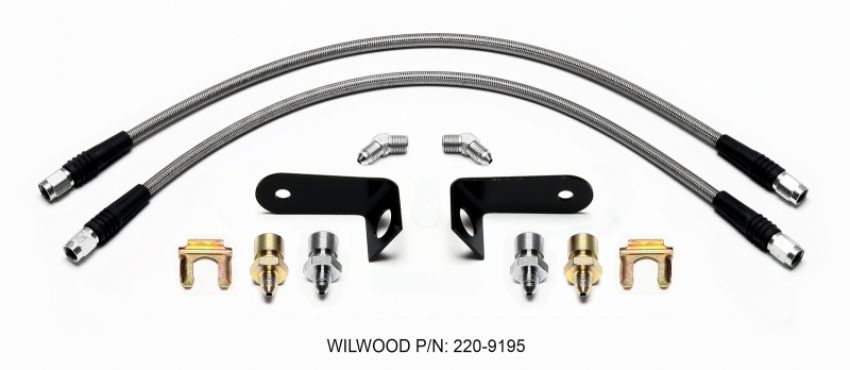 Wilwood 220-9195 Flexline Kit Front 1970-1973 Ford Mustang w/ FSL4 Caliper