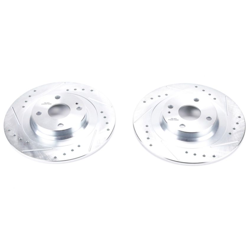 PowerStop JBR1726XPR PowerStop Evolution Performance Drilled, Slotted & Plated Brake Rotor Pair