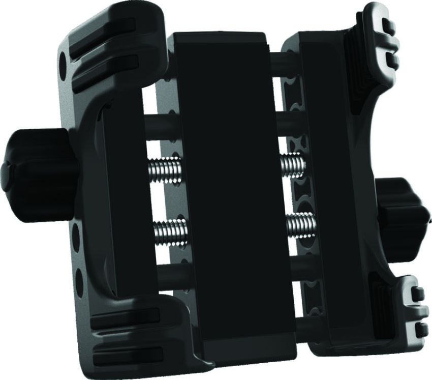 Kuryakyn 1693 Tech Connect Standard Device Holder 1-5/8in to 3-5/8in Wide Black