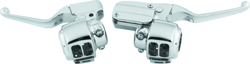 Bikers Choice 601746 08-13 Touring Chrome Handlebar Control Kit W/O Switches FLT 11/16 Bore