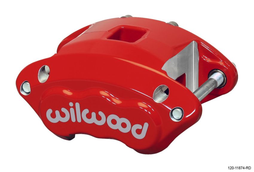 Wilwood 120-11874-RD Caliper-D154-Red 1.12/1.12in Pistons 1.04in Disc