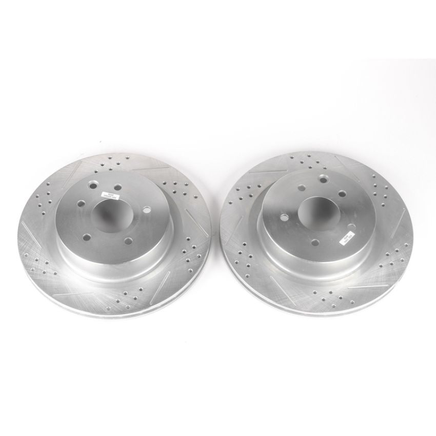 PowerStop JBR1108XPR PowerStop Evolution Performance Drilled, Slotted & Plated Brake Rotor Pair