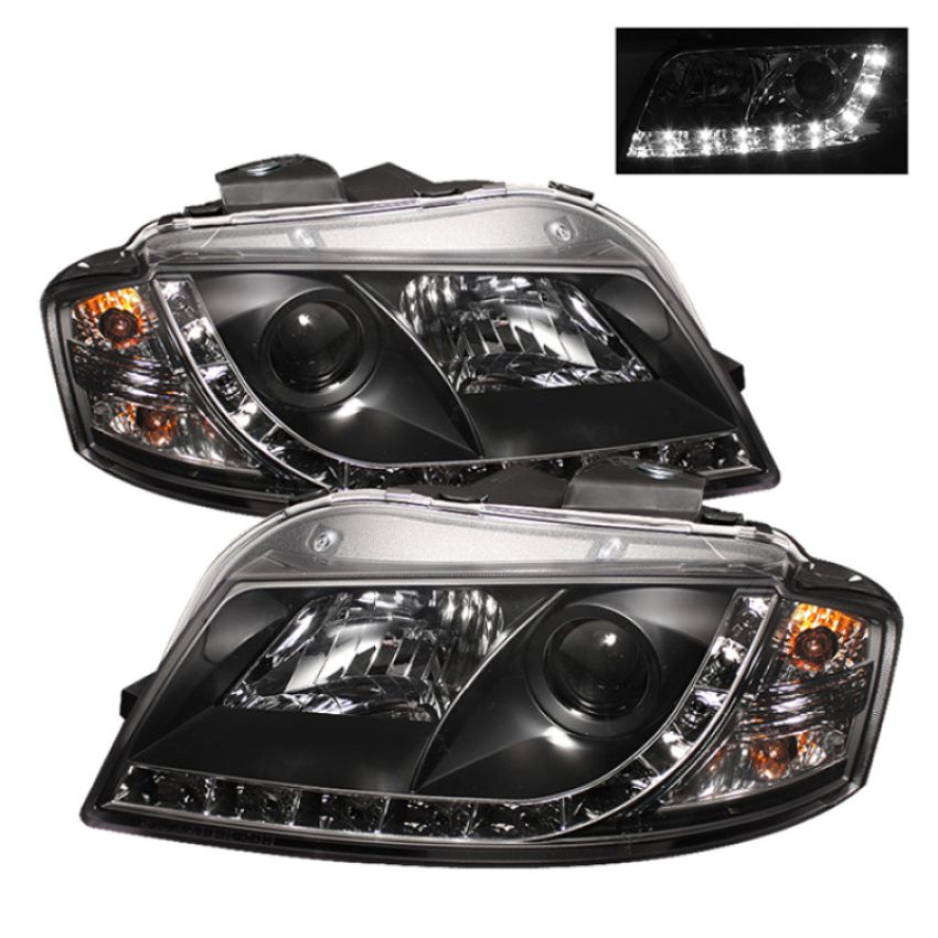 SPYDER 5008510 Projector Headlights - DRL - Black