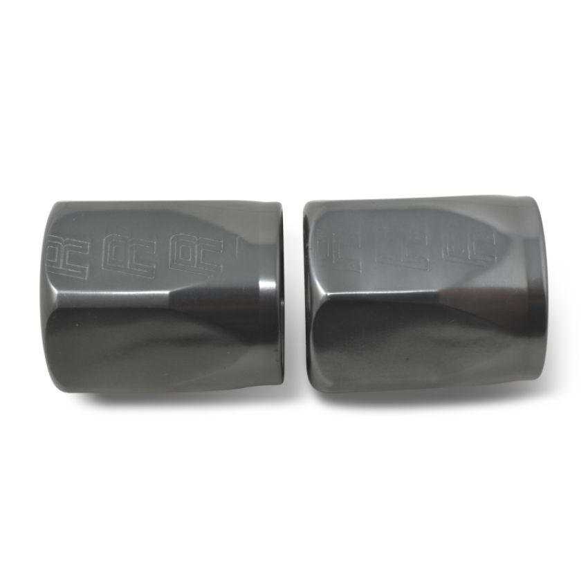 Russell 615531 Hose End Socket -8 AN Polished & Gray Anodized (2 Pack)