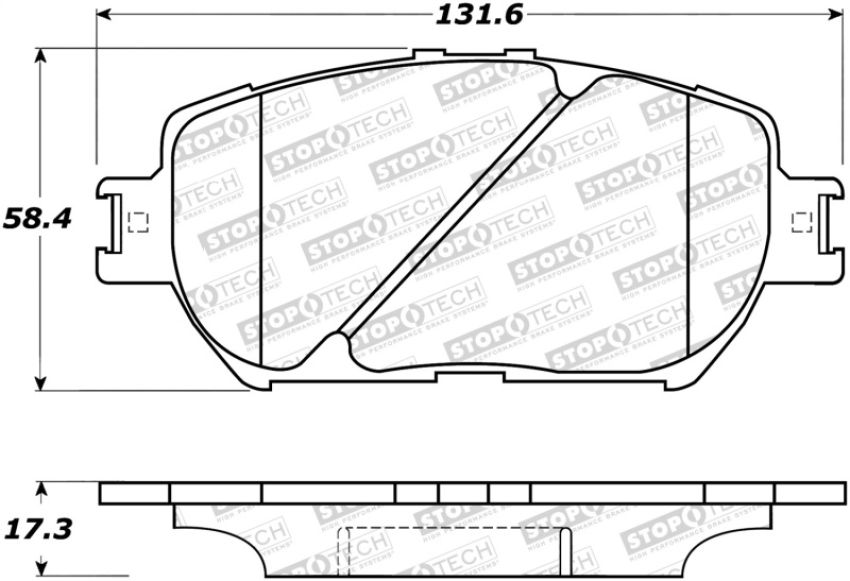 Stoptech 308.09081 Street Brake Pads