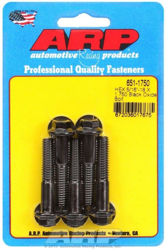 ARP ARP651-1750 Bolt Kit - 6pt 5pk 5/16-18 x 1.750