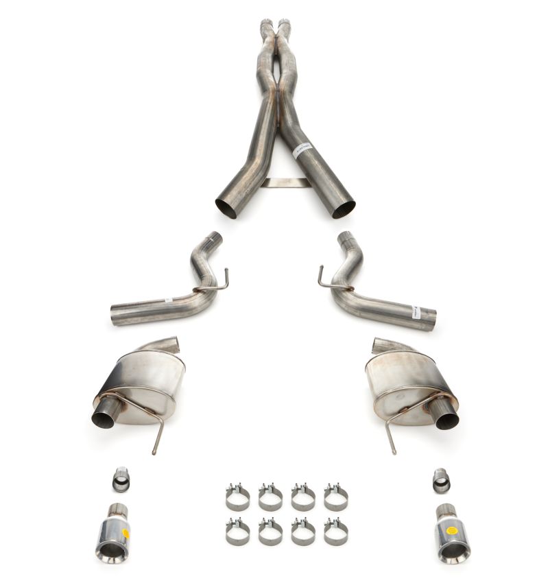 CORSA Performance 21255 Corsa 2024 Ford MustangGT Sport Cat-Back Exhaust Sys. 3.0in Dual Rear Exit w/4.5in StraightCut Tips