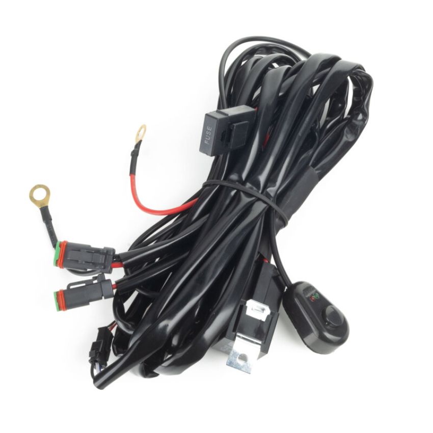 Oracle Lighting 5890-LTH Dual Deutsch DTM 40A Relay Wiring Harness with Illuminated Switch