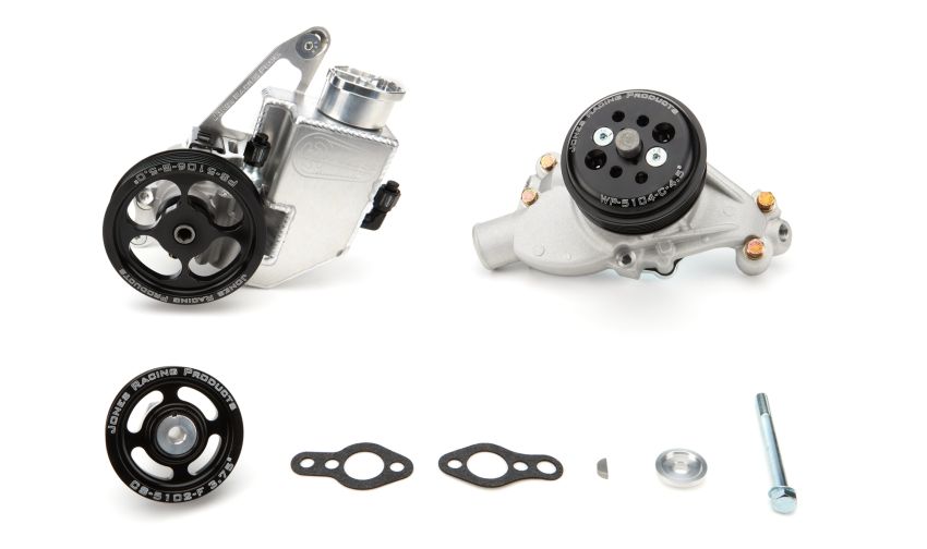 JONES RACING PRODUCTS JRP1004-AR-75 Serpentine Drive Kit SBC W/P/S & W/P 7500rpm