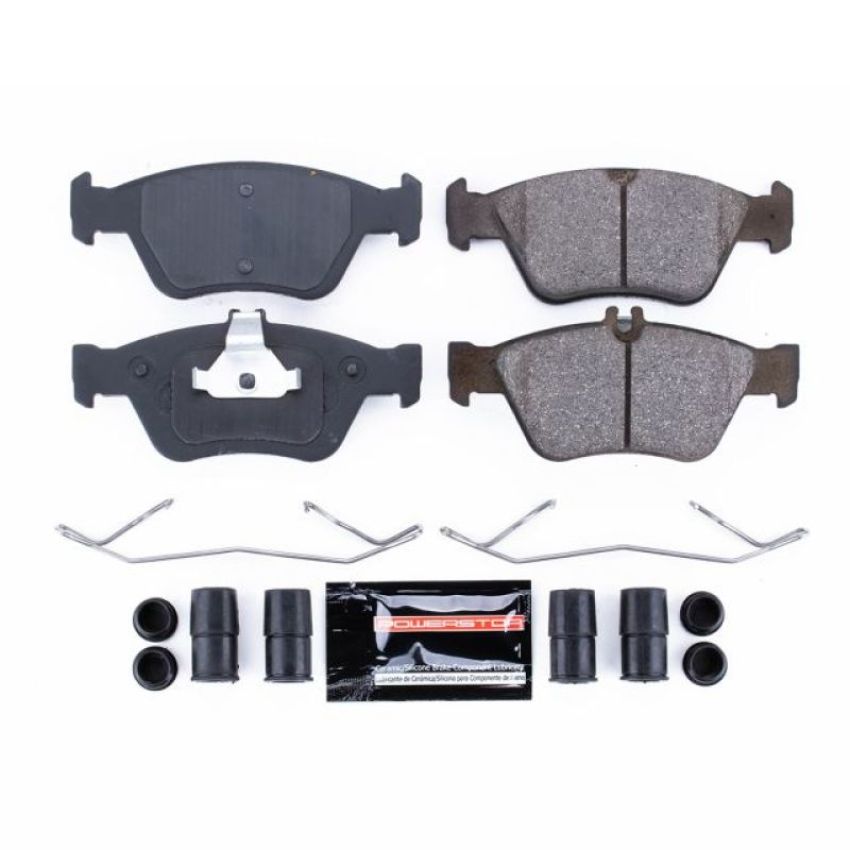 PowerStop Z23-710 PowerStop - Z23 Daily Driver Carbon-Fiber Ceramic Brake Pads with Hardware Kit