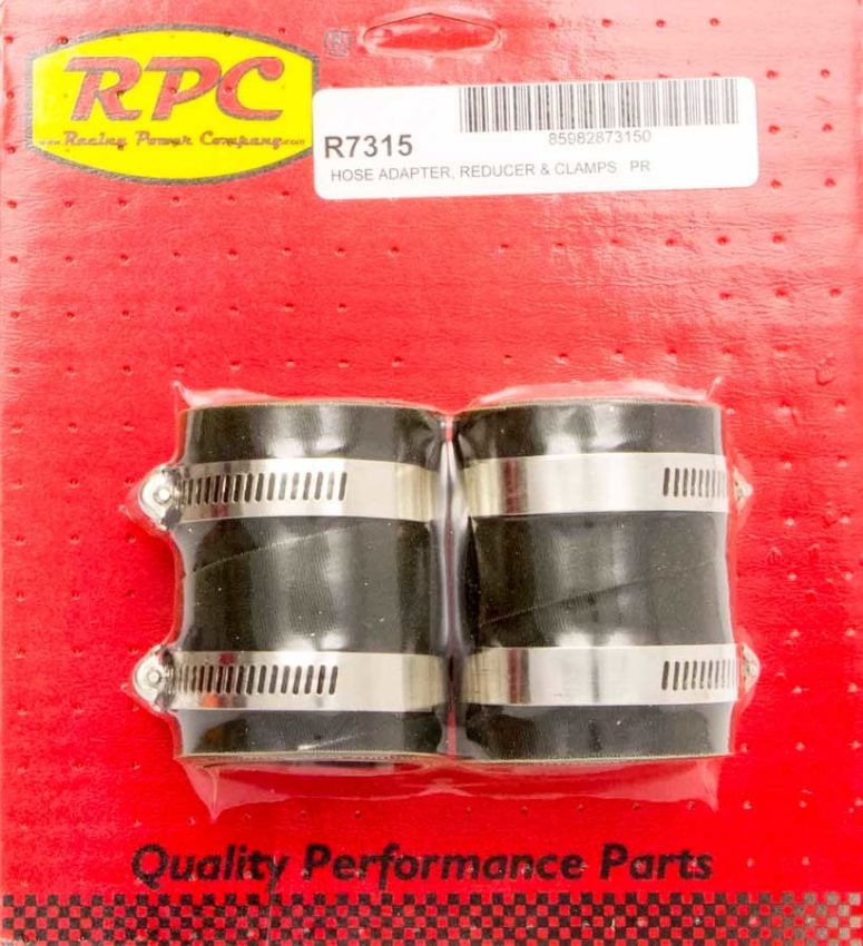 RACING POWER CO-PACKAGED RPCR7315 Radiator End Rubber Hose End 2in x 1.5in