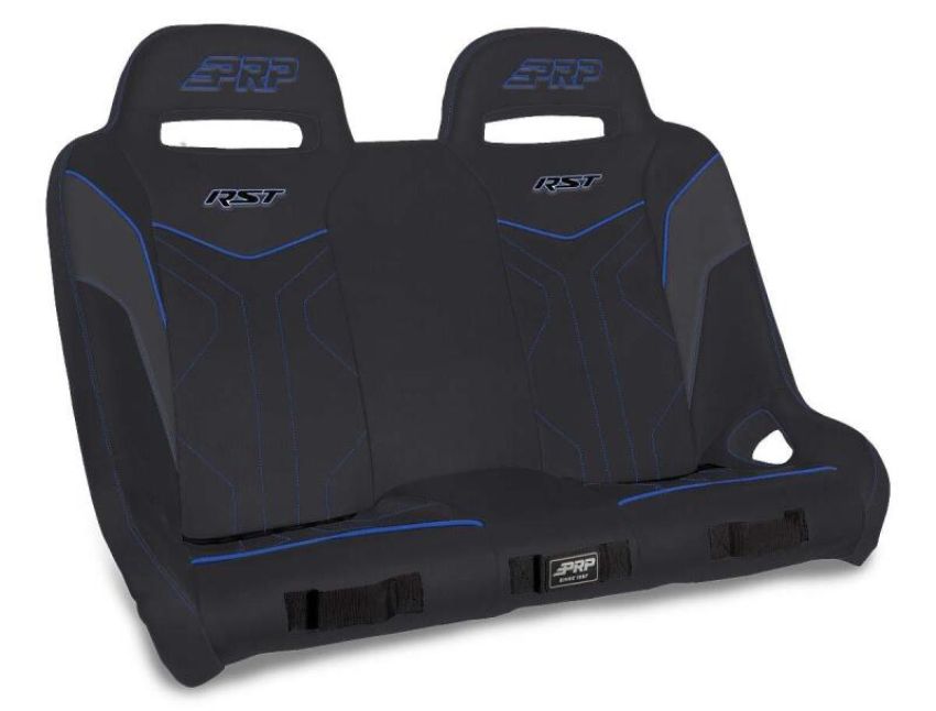 PRP Seats A4901-V PRP Polaris RZR XP4 1000/XP4 Turbo/XP4 Turbo S RST Rear Suspension Bench- Black/Blue