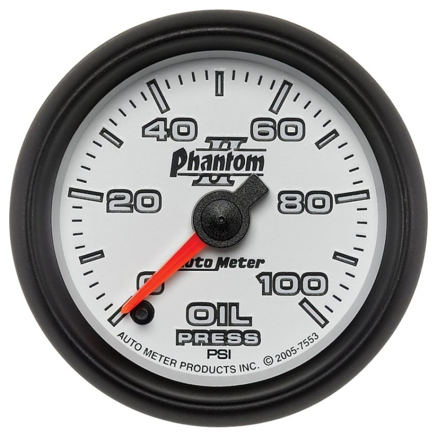 AutoMeter 7553 GAUGE, OIL PRESSURE, 2 1/16