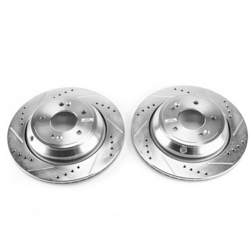 PowerStop JBR1534XPR PowerStop Evolution Performance Drilled, Slotted & Plated Brake Rotor Pair