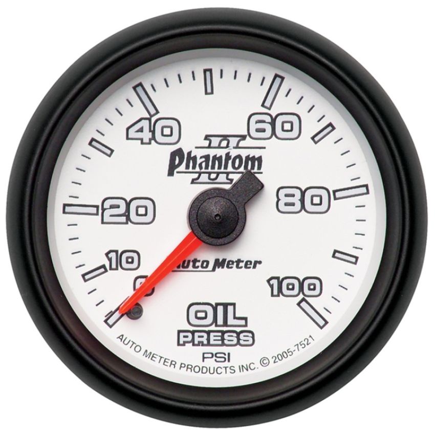AutoMeter 7521 GAUGE, OIL PRESSURE, 2 1/16
