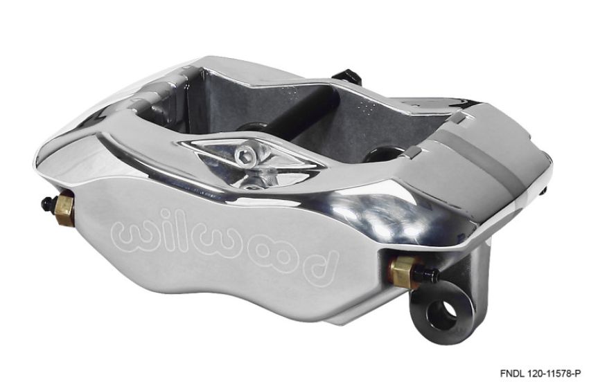 Wilwood 120-11578-P Caliper-Forged Narrow Dynalite 3.50in Mount Polished 1.12in Pistons .81in Disc