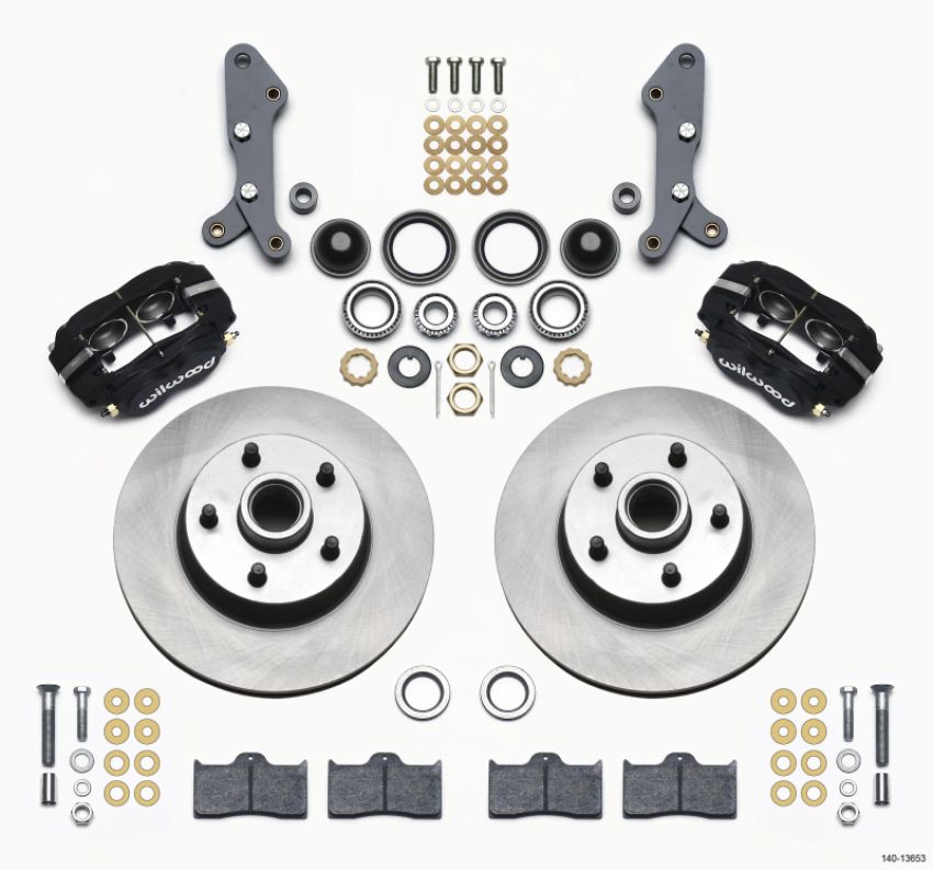 Wilwood 140-13653 Forged Dynalite-M Front Kit 11.30in 1 PC Rotor&Hub 60-68 Ford / Mercury Full Size / Galaxie
