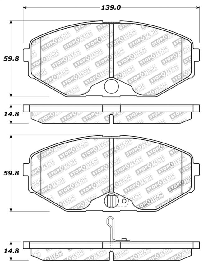 Stoptech 309.05870 Performance Brake Pads