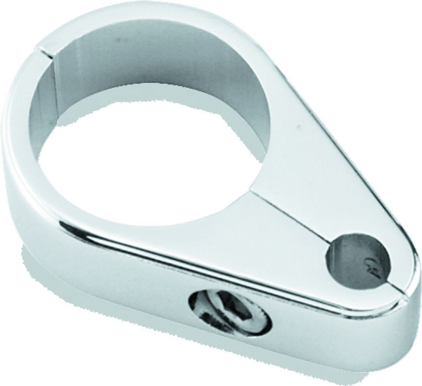 Bikers Choice 489798 1 Inch Chrome Plain Clutch Cable Clamp