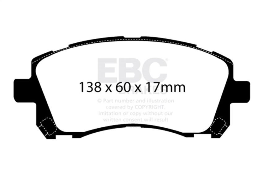 EBC Brakes DP51134NDX Bluestuff NDX Full Race Brake Pads