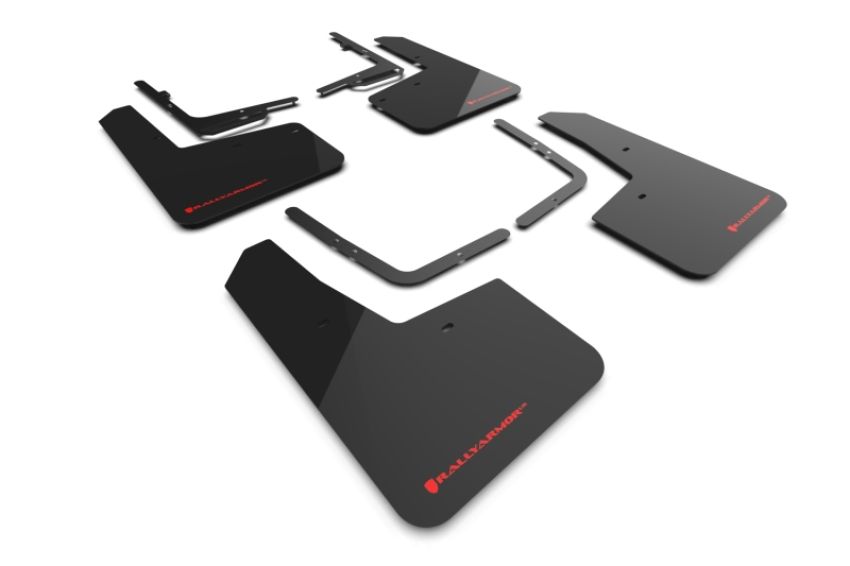 Rally Armor MF73-UR-BLK-RD Black Mud Flap/Red Logo