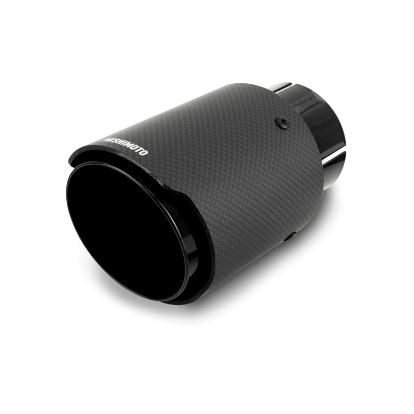 Mishimoto MMEXH-TIP-CF3BK Carbon Fiber Muffler Tip 3in Inlet 4in Outlet Black