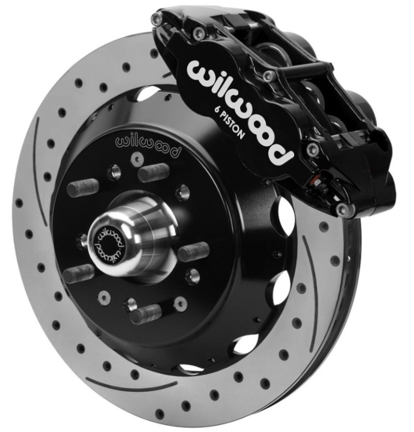 Wilwood 140-15982-D 70-81 FBody/75-79 A&XBody FNSL6R Frt Brk Kit 12.88in D/S Rtr Blk Caliper Use w/ PD Spindle
