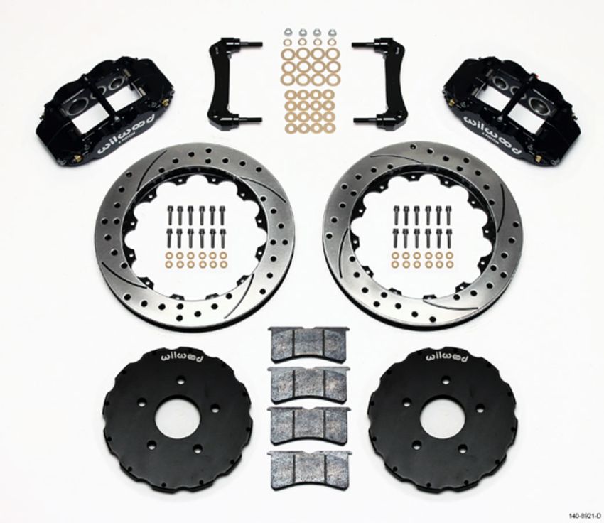Wilwood 140-8921-D Narrow Superlite 6R Front Hat Kit 13.06in Drilled 2005-up Corvette C6