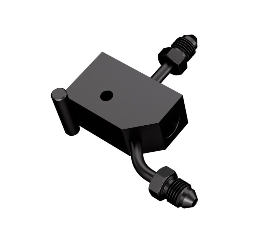 Goodridge PMCHD-020ZBK 00-06 Harley Davidson Softail Models Rear Brake Switch Holder - Black