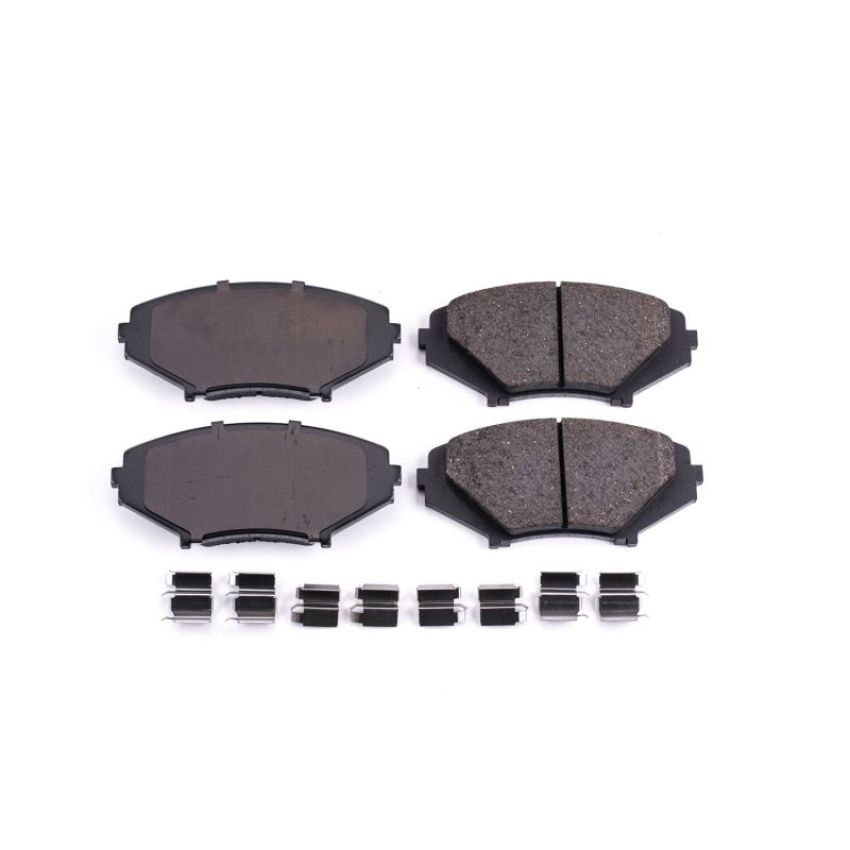 PowerStop 17-1009 PowerStop - Z17 Low-Dust Ceramic Brake Pads with Hardware